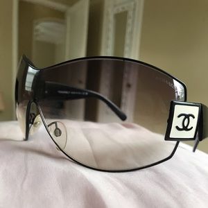 Chanel Shield Oversized Sunglasses